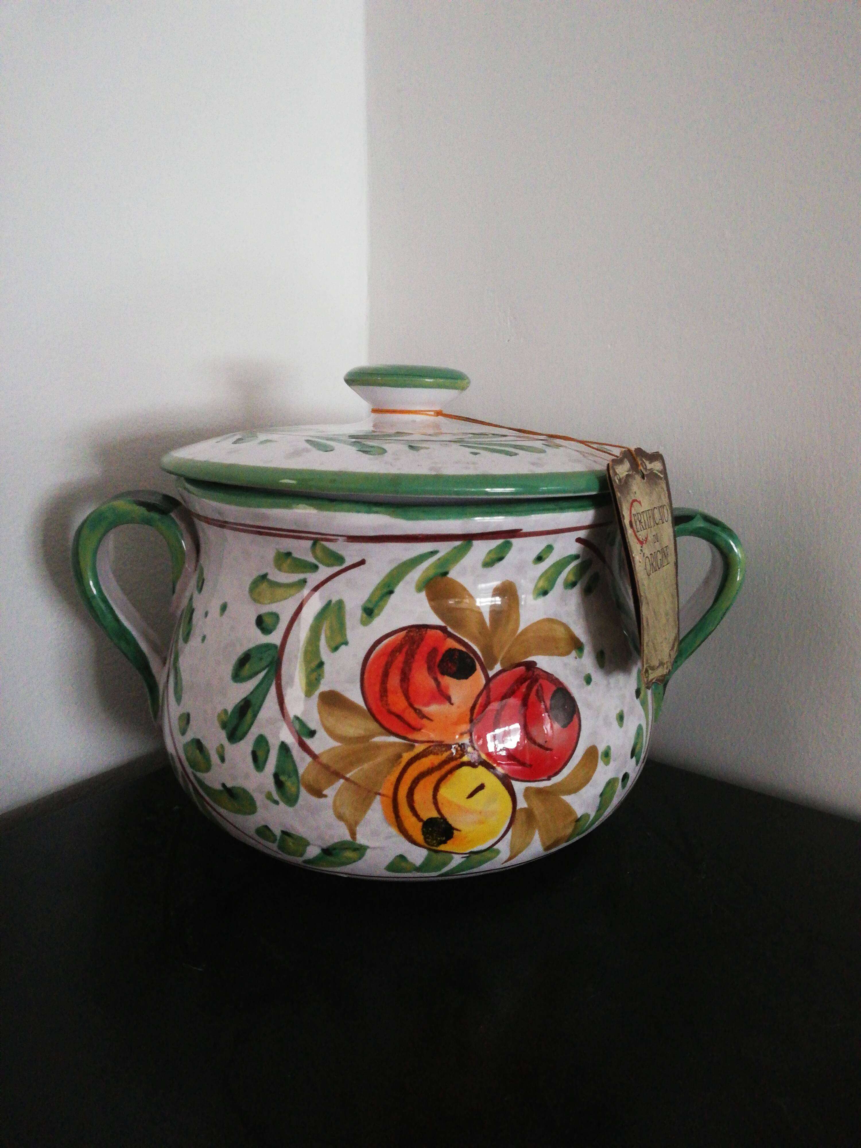 Table bin Certified handmade Italy Tuscany