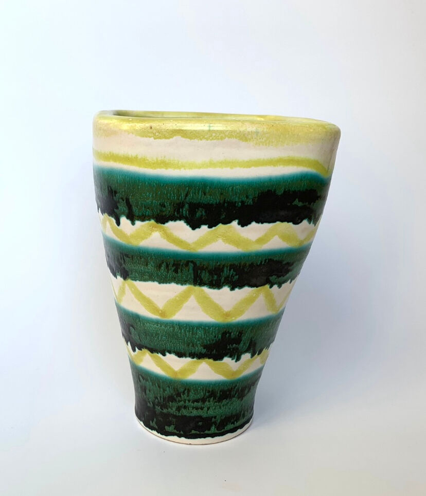 Earthenware vase by Robert Deblander