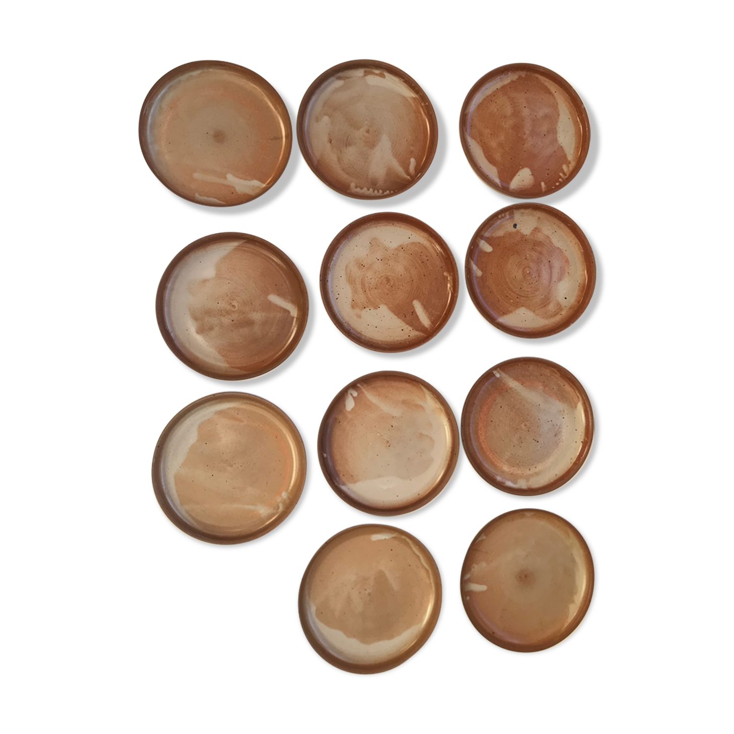 11 vintage sandstone plates