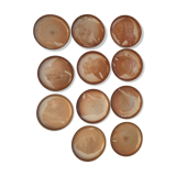 11 vintage sandstone plates