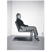 Brutalist Meccano Lounge Chair, Italian Collectible Design