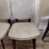 6 chaises en Skaï style scandinave