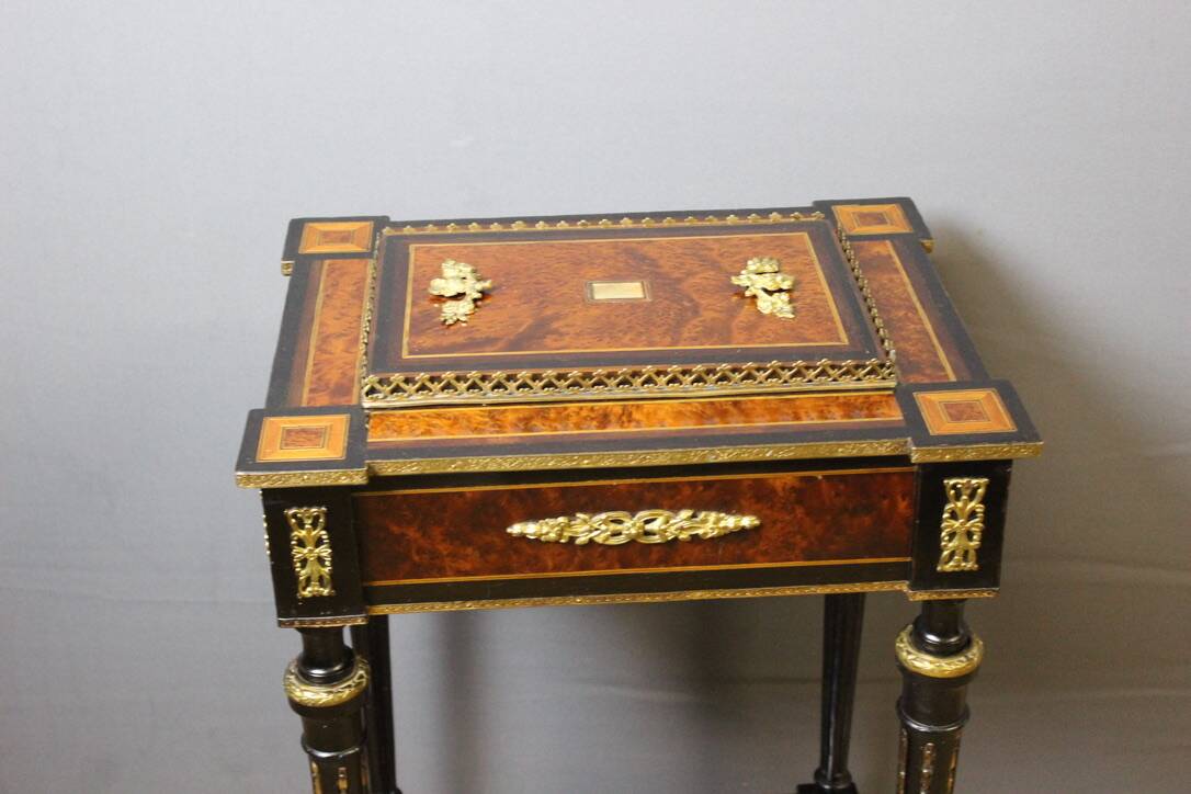 Napoleon III Period Planter In 19th Century Marquetry