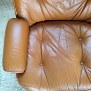 Fauteuil cuir Michel Cadestin pour Airbone