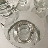 7 Lorraine crystal glasses
