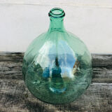 Demijohn old 20 L light blue-green glass