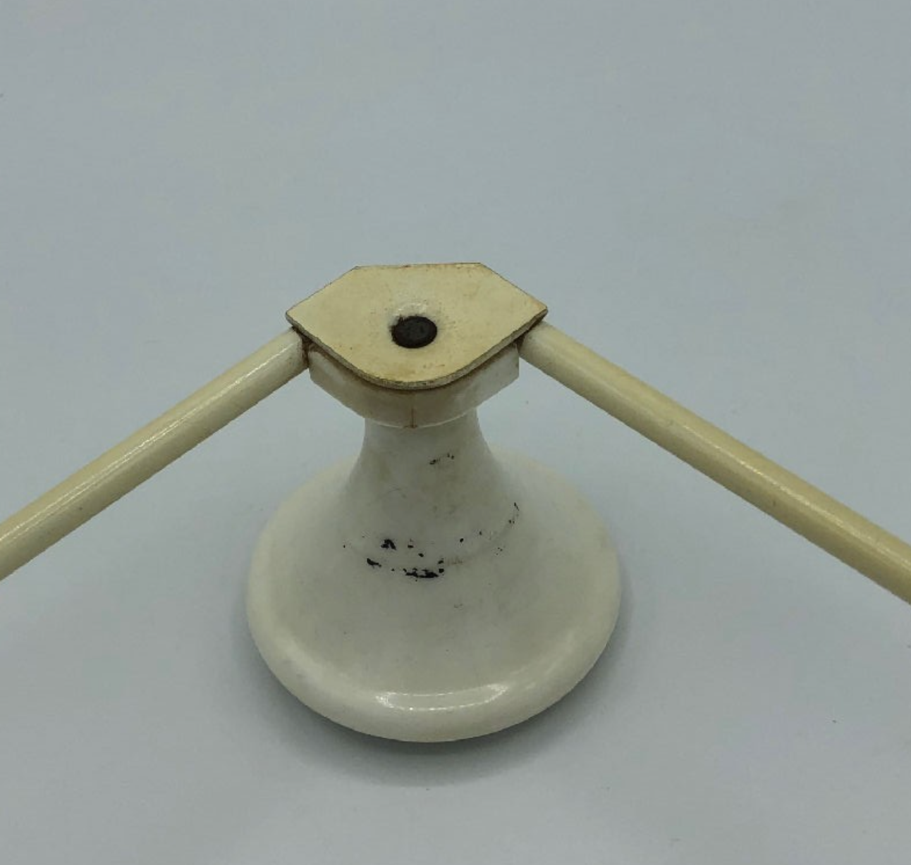 Vintage hook white and chrome