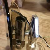 Stunning smoked glass wall sconces from the 1970s.