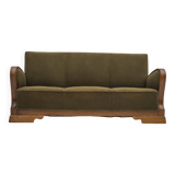 1950s, Danish 3 seater sofa in original very good condition, oak wood.