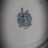 Quartet flat blue plates dessert 39