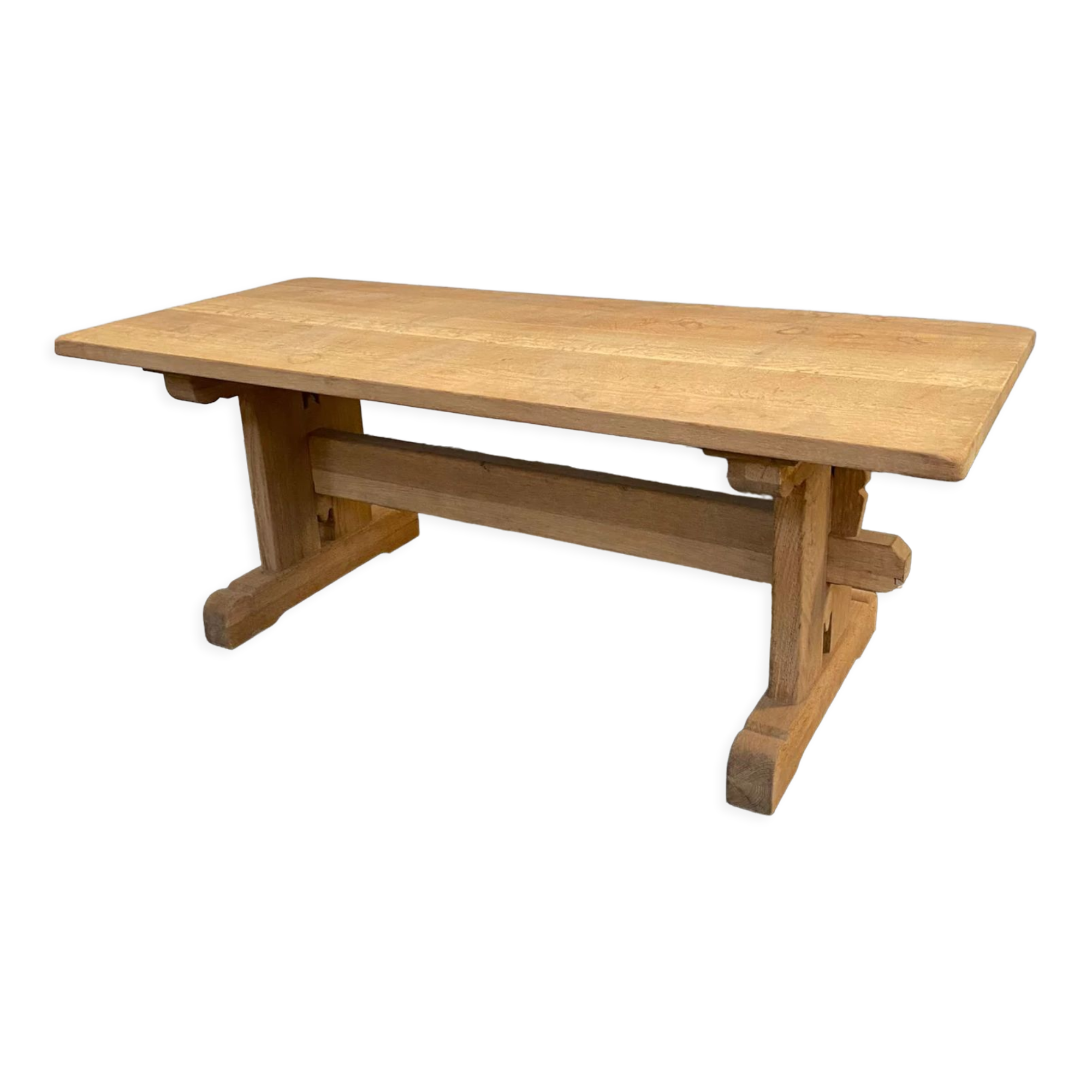 Solid oak monastery table
