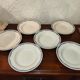 6 assiettes creuses Moulin des loups et Hamage Orchies France à motifs Années 50