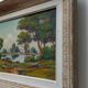 Oil on canvas signed Gaston Aubert Landscape of the countryside