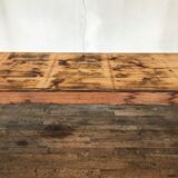 Large farm table bistro in fir early 20th century patina old grunge indus loft