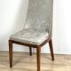 American Art Deco style chair, in solid walnut wood