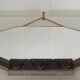 Mirror art deco grey silver pom pom rope