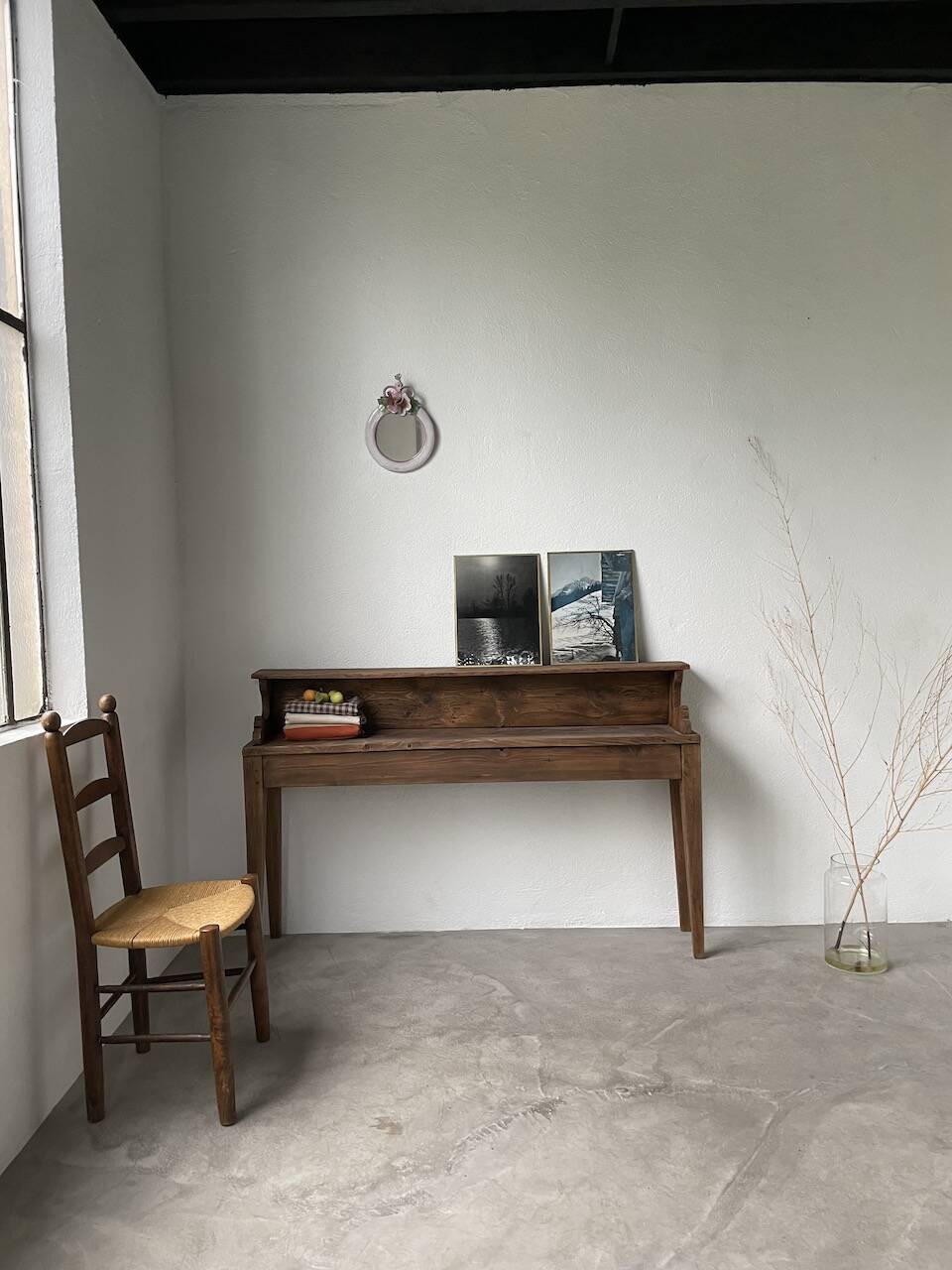 Old photographs lake and mountain