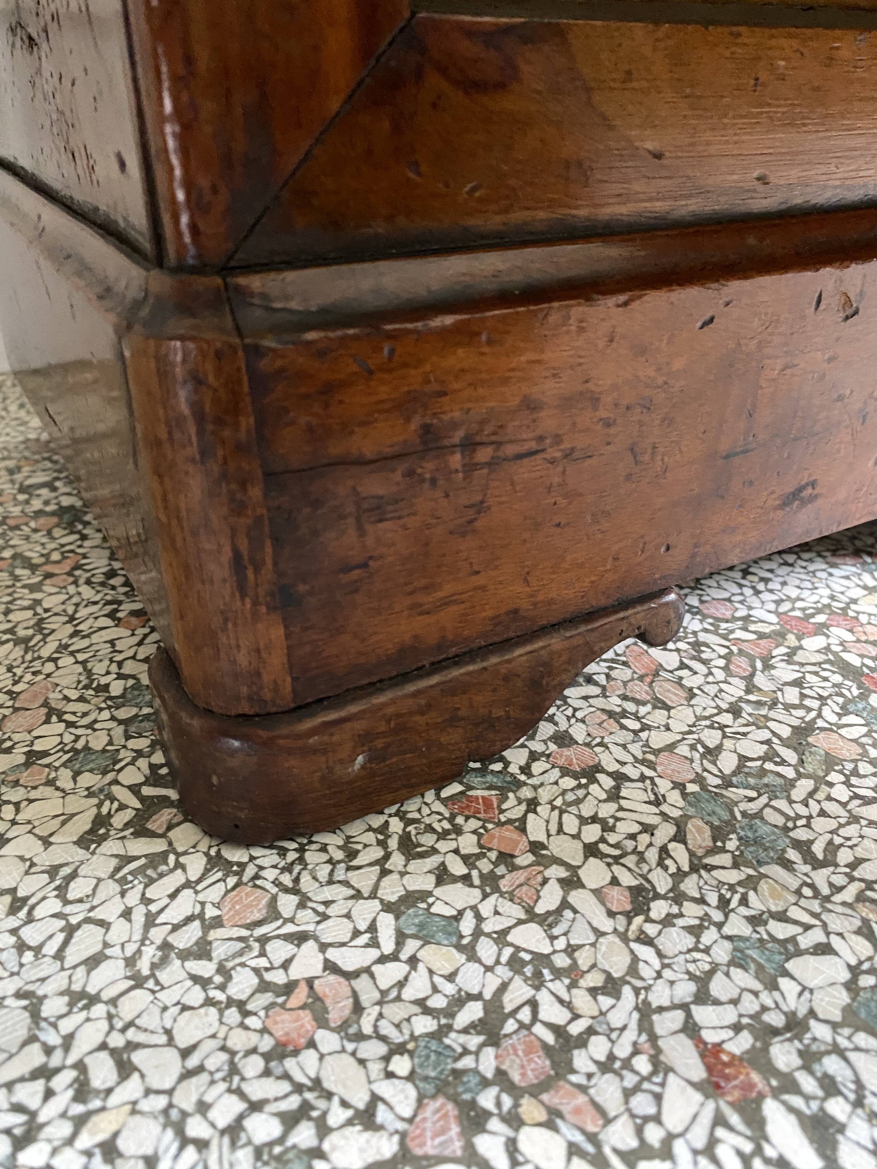 Bedside table / nightstand / column / Somno / Vintage mahogany stand