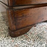 Bedside table / nightstand / column / Somno / Vintage mahogany stand