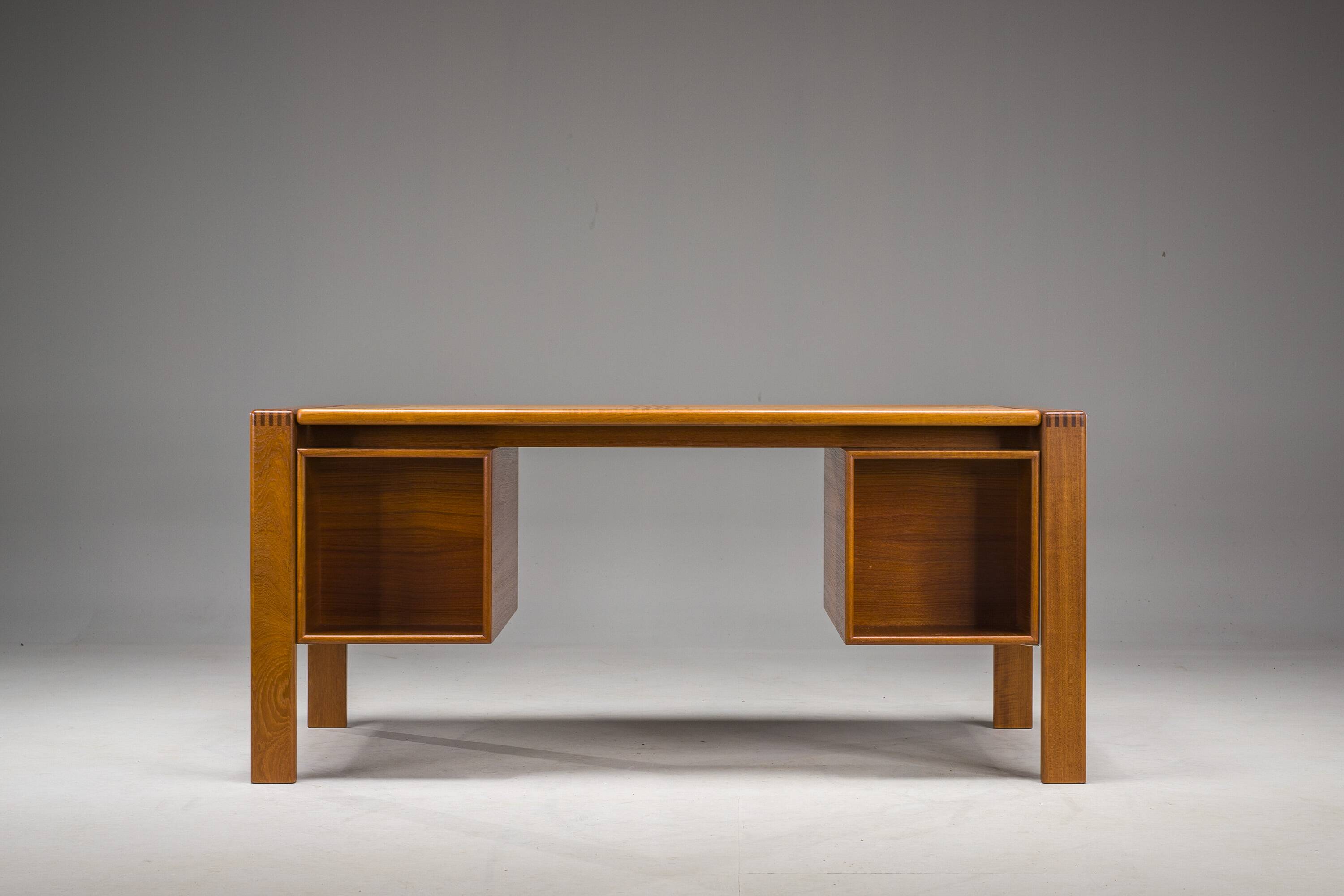 Mid-Century Teak Freestanding Desk from GV Møbler, 1960s