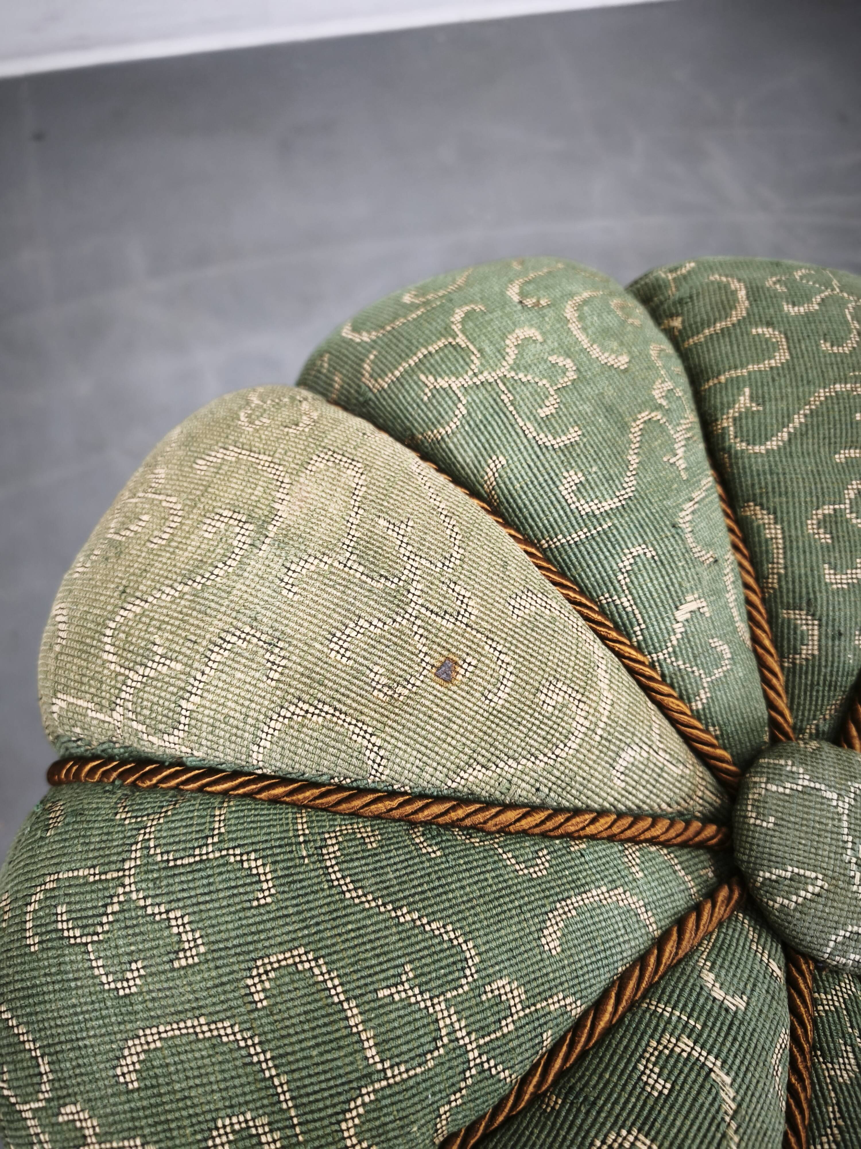 1930s Jindřich Halabala Art Deco Upholstered Ottoman Tabouret