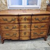 Cherrywood chest of drawers, Louis XV style crossbow stamped Dissidi