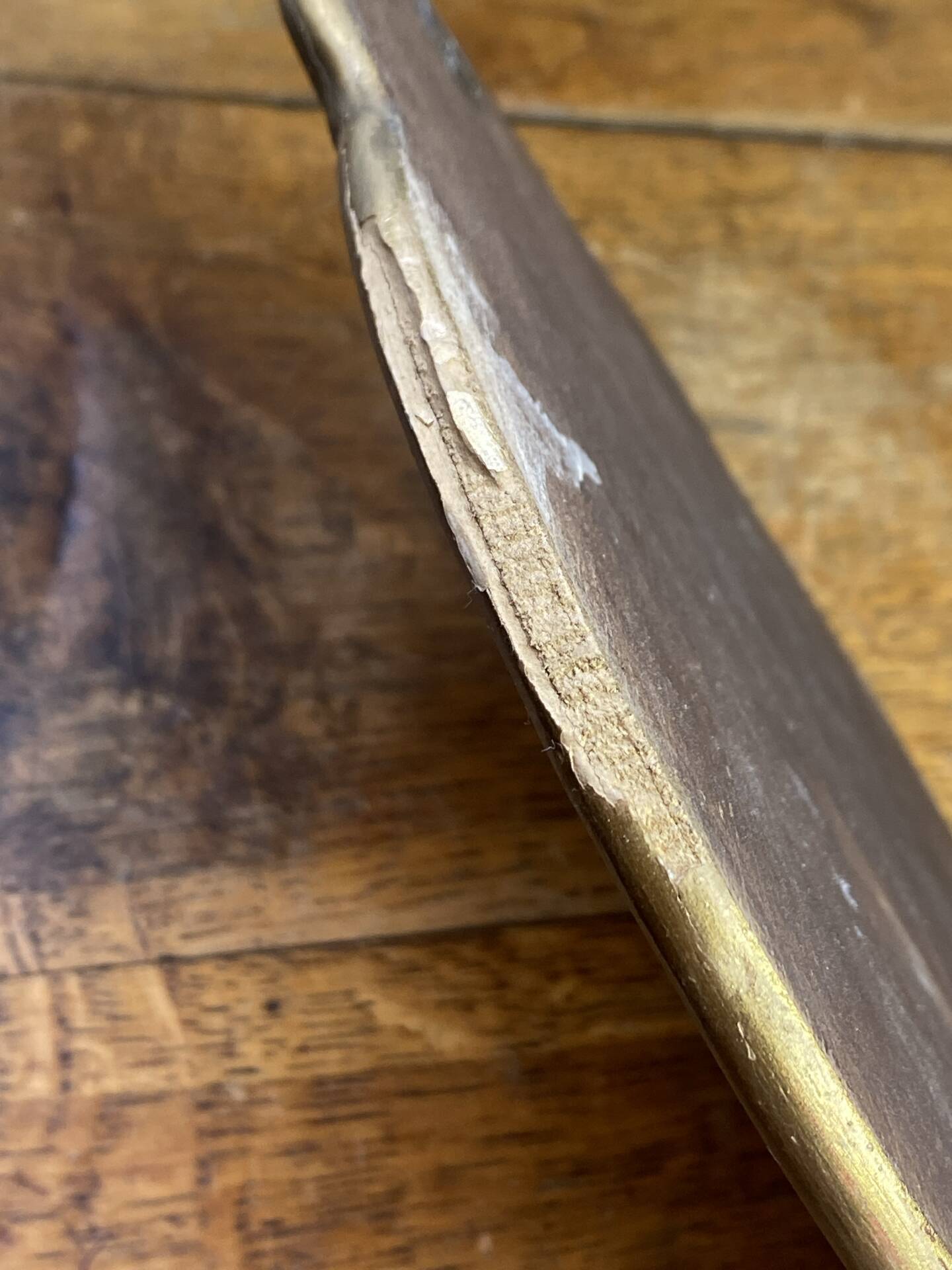 Miroir péruvien en bois et verre