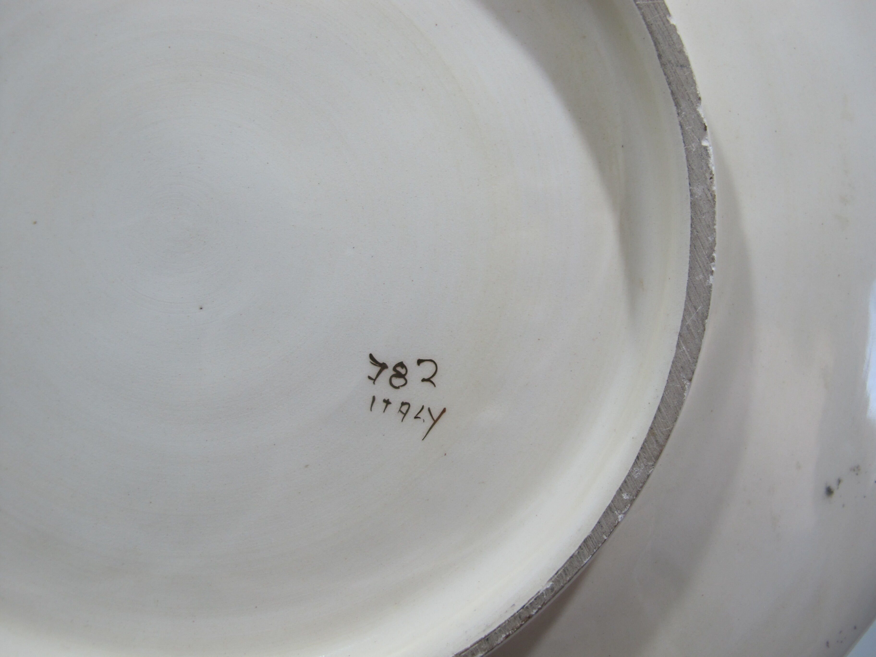 Italian dish depicting Alexander the Great