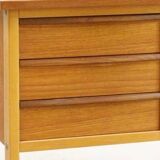 Vintage Scandinavian teak desk, 7 drawers, Danish design from the 60s