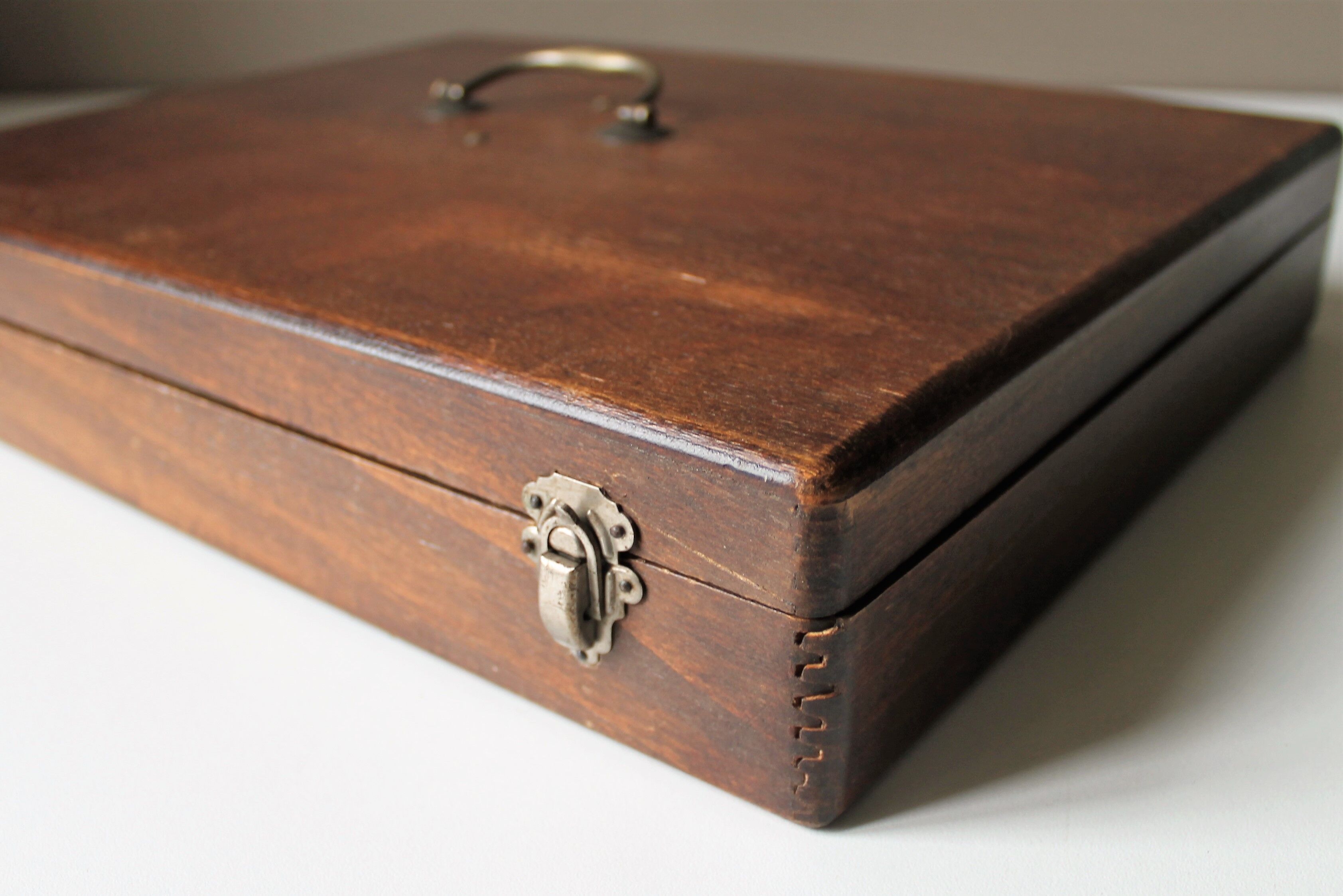 Silver cutlery box early 20th century