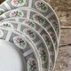 Set of 6 vintage plates Gien France - Model Marie-José
