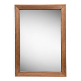 1940 beveled mirror solid raw oak 74x104