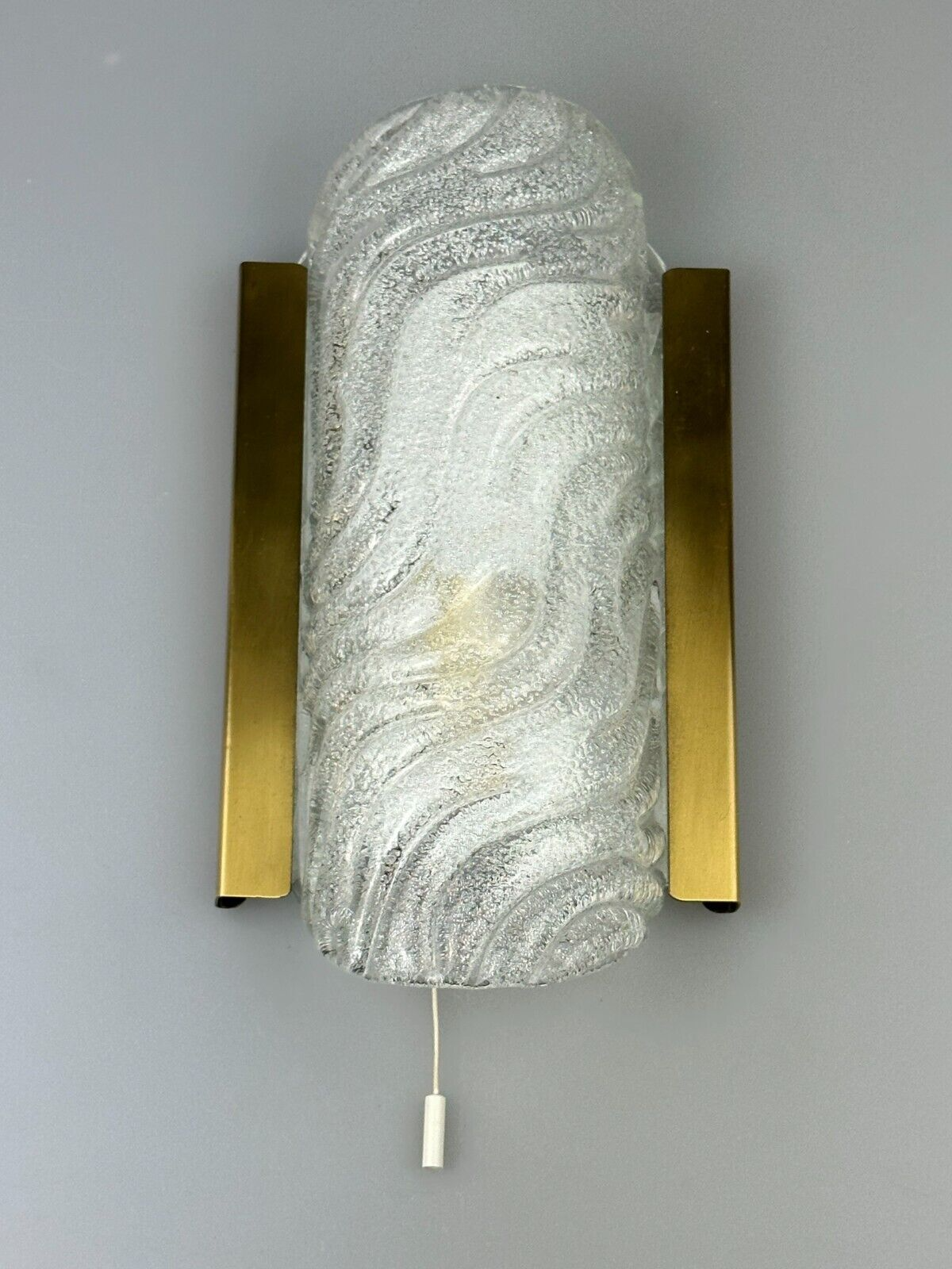 60s 70s wall lamp Fischer Leuchten Germany Wall Sconce Ice Glass Design