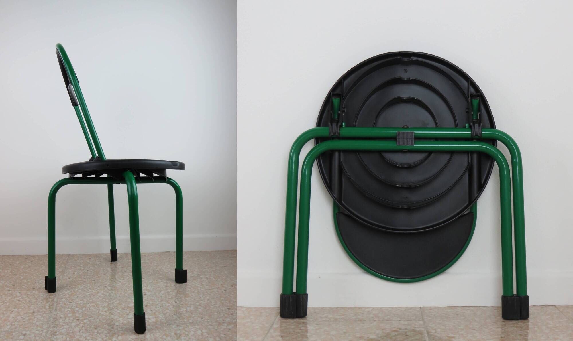 Pair of folding chairs model "Clark" by Lucci and Orlandini for Lamm 1985