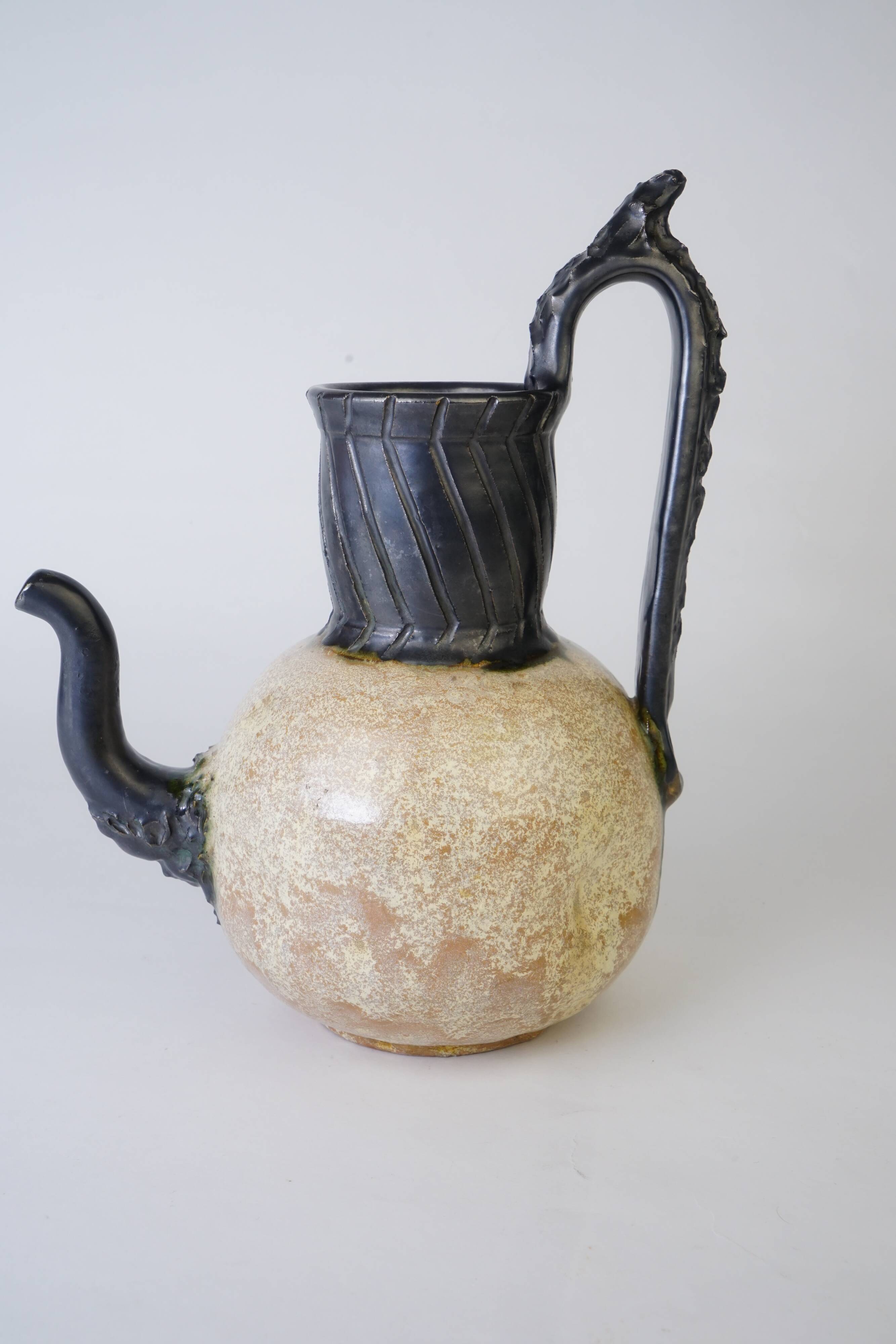 Sandstone pitcher, Sylvain Sttublet ( 1890 -1985 )