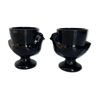 Vintage hen egg cups
