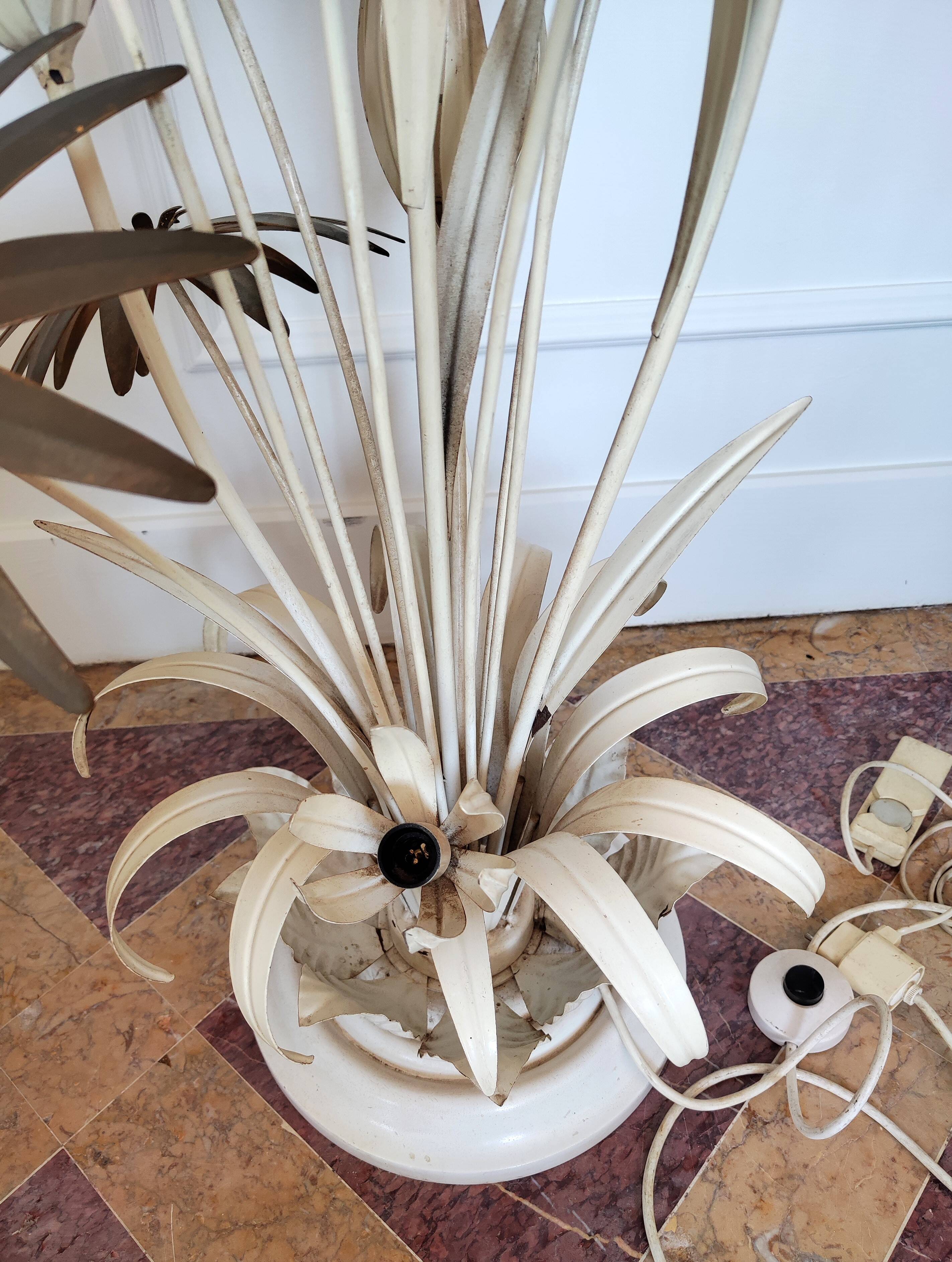 Vintage flower floor lamp by Hans Kogl 1970s