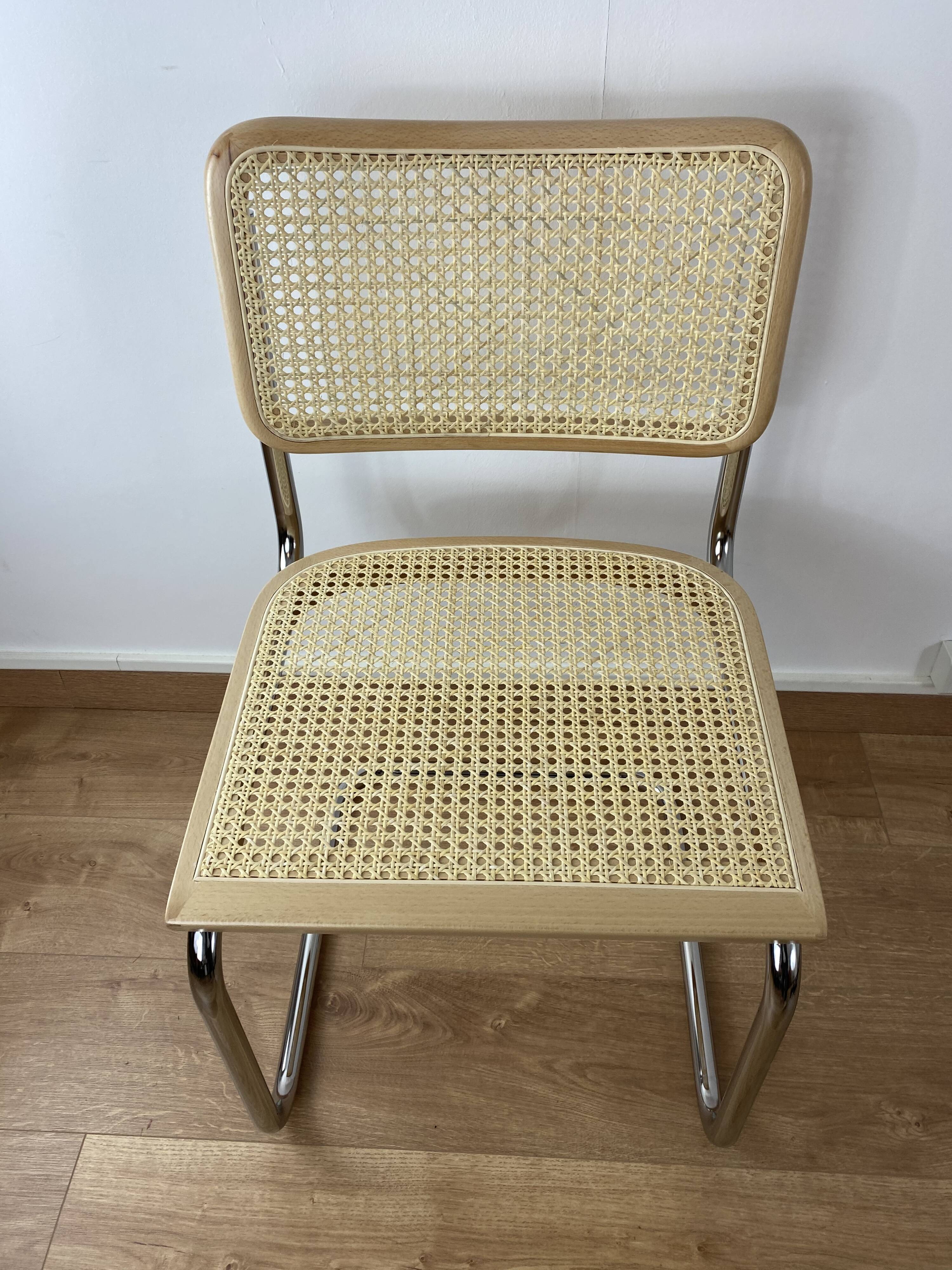 Lot of 6 chairs Marcel Breuer cesca B32