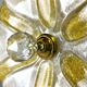 Murano glass effect flush mount light