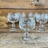6 vintage luminarc glasses