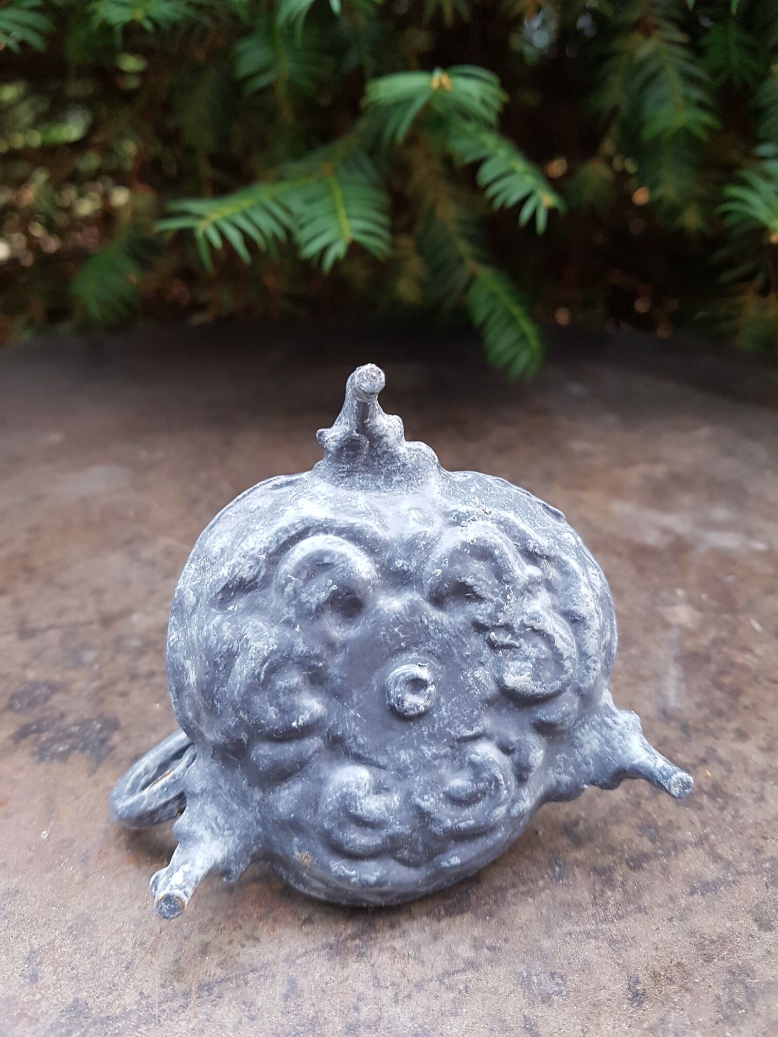 Candlestick candlestick model cellar rat patinated gray