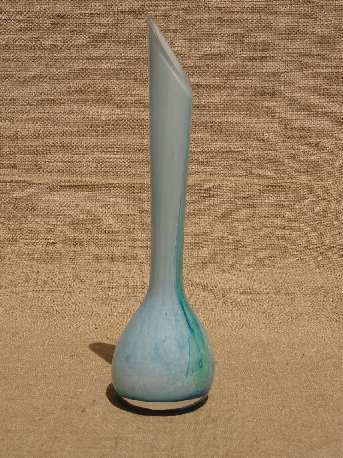 Vintage multilayer glass soliflore vase La Rochère