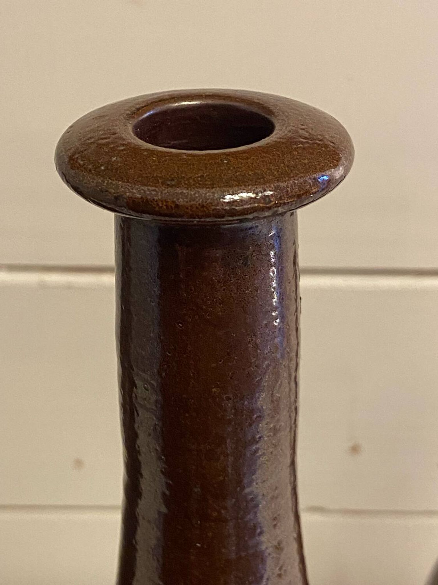 Lot de 3 bouteilles en céramique