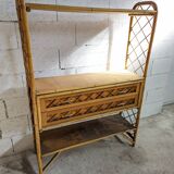 Rattan shelf