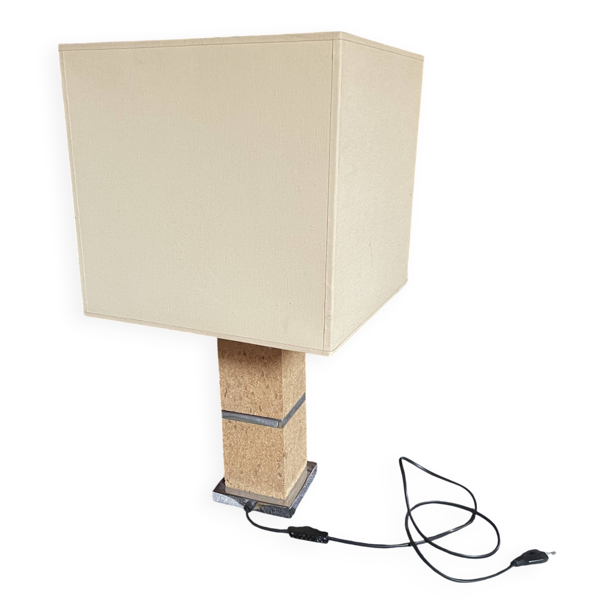 Vintage cork lamp
