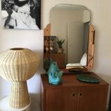 Venetian mirror art deco pink 77x101cm