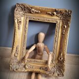 Golden baroque frame