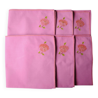 6 "Cosmos of the Garden" napkins
