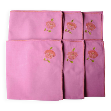 6 Serviettes “Cosmos du jardin”