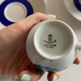 Set of vintage seventies cups and sub-cups